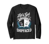 Let's Get Shipfaced Funny Cruise Vacation Long Sleeve T-Shirt