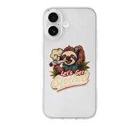 Let's Get Slothed TPU Phone Case Protective Cover Compatible with iPhone 17/17 Air/17 Pro/17 Pro Max