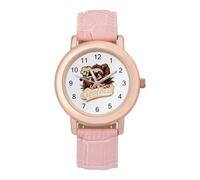 Let's Get Slothed Women's Wrist Watch Easy Reader with Leather Strap Analog Display Wonderful Ladies Gifts