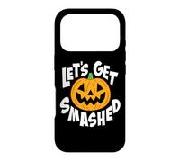 Let's Get Smashed Funny Halloween Pumpkin Smile October Beer Case for iPhone 17 Pro