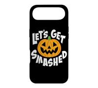 Let's Get Smashed Funny Halloween Pumpkin Smile October Beer Case for iPhone Air