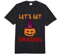 Let's Get Smashed Pumpkin Lantern Witch Hat Halloween Comfort Colors Adult Heavyweight T-Shirt