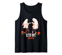 Lets Get Spooky Halloween Ghost Scary Horror Design Tank Top