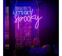 Let's Get Spooky LED Neon Sign - Halloween Party Decor