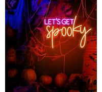 Let's Get Spooky LED Neon Sign - Halloween Party Decor
