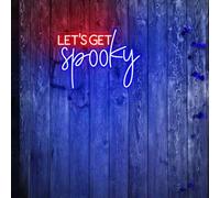 Let's Get Spooky LED Neon Sign - Halloween Party Decor