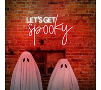 Let's Get Spooky LED Neon Sign - Halloween Party Decor