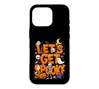 Lets Get Spooky Season Witch Moon Halloween Horror Girls kid Case for iPhone 16 Pro