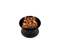 Lets Get Spooky Season Witch Moon Halloween Horror Girls kid PopSockets Adhesive PopGrip