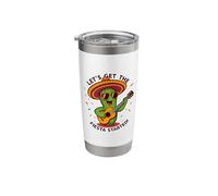 Let's Get The Fiesta Started Funny Mexican Cinco De Mayo Fun Stainless Steel Insulated Tumbler