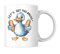 Let's Get This Bread - 11 Ounce Coffee Mug - White Interior and Handle - Premium Quality Ceramic - BMCM00303