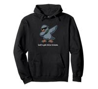 Lets Get This Bread dabbing Pigeon Funny pun Pullover Hoodie