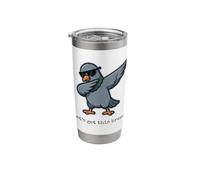 Lets Get This Bread Dabbing Pigeon Funny Pun Stainless Steel Insulated Tumbler