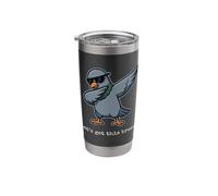 Lets Get This Bread Dabbing Pigeon Funny Pun Stainless Steel Insulated Tumbler