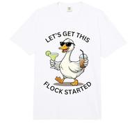 Let's get This Flock Started Funny Drinking Age Party Comfort Colors Adult Heavyweight T-Shirt