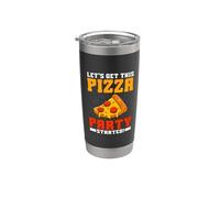 Let's Get This Pizza Party Started Pizza Birthday Stainless Steel Insulated Tumbler