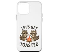 Let's Get Toasted Raccoon Camping Campfire Marshmallow Pun Case for iPhone 12 mini