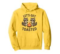 Let's Get Toasted Raccoon Camping Campfire Marshmallow Pun Pullover Hoodie