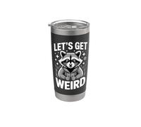 Let's Get Weird Raccoon Backpack Stars Fun Stainless Steel Insulated Tumbler