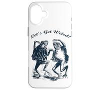 Let's Get Weird trippy occult dancing frogs Weird Case for iPhone 16 Plus