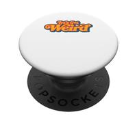 Let's Get Weird Vintage Festival Typography PopSockets Adhesive PopGrip