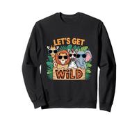 Let's Get Wild Zoo Trip For Animals Adventure Lovers Family Sweatshirt