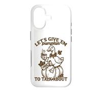 Let's Give 'Em Pumpkin Duck Fall Pun Case for iPhone 17