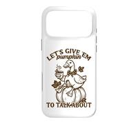 Let's Give 'Em Pumpkin Duck Fall Pun Case for iPhone 17 Pro Max