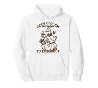Let's Give 'Em Pumpkin Duck Fall Pun Pullover Hoodie