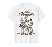 Let's Give 'Em Pumpkin Duck Fall Pun Value Graphic T-Shirt