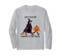 Let's Give Em Something to Talk About Pumpkin Witch Long Sleeve T-Shirt