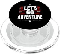 LET'S GO ADVENTURE Bold Typographic PopSockets PopGrip for MagSafe