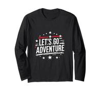 LET'S GO Adventure Typography Long Sleeve T-Shirt