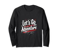 Let's Go Adventure Typography Long Sleeve T-Shirt