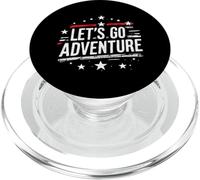 LET'S GO Adventure Typography PopSockets PopGrip for MagSafe