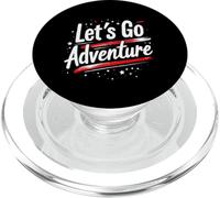 Let's Go Adventure Typography PopSockets PopGrip for MagSafe