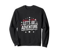 LET'S GO Adventure Typography Sweatshirt