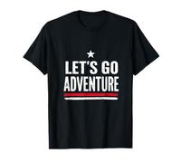 LET'S GO Adventure Typography T-Shirt