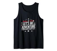 LET'S GO Adventure Typography Tank Top