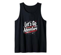 Let's Go Adventure Typography Tank Top