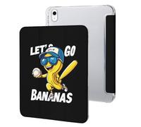 Let's Go Bananas Baseball-1 Cute Protective Case Compatible for IPAD 10代 (10.9in) Trifold Tablet Cover Non-Slip Cases