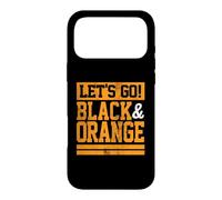 Let's Go Black & Orange Team Colours Vintage Game Day Case for iPhone 17 Pro Max
