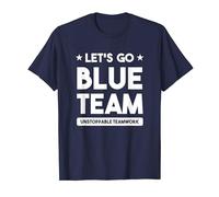 Let's Go Blue Team Building Game Competition Summer Camp T-Shirt