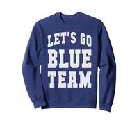 LET'S GO BLUE TEAM Homecoming Game Day Spirit Week Shark Sweatshirt