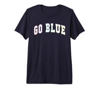 Let's GO Blue Team Spirit W ame Day Summer Camp Wolves Premium T-Shirt