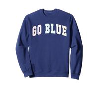Let's GO BLUE Team Spirit W ame Day Summer Camp Wolves Sweatshirt