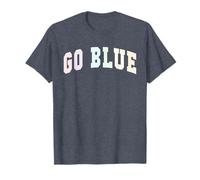 Let's GO Blue Team Spirit W ame Day Summer Camp Wolves T-Shirt