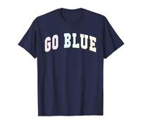 Let's GO Blue Team Spirit W ame Day Summer Camp Wolves T-Shirt