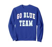 Let's GO BLUE TEAM Tournament War Game Day Competition Swim Sweatshirt