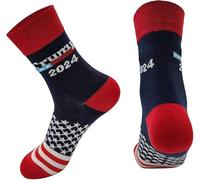 Let's Go Brandon Socks - Never Surrender Trump Funny FJB American Flag Trump 2024 Novelty Socks Gift, 7-14
